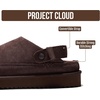 image:imageProject Cloud 100 Genuine Leather Platform Mule Clogs for WomenBitter Chocolate Suede