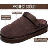image:imageProject Cloud 100 Genuine Leather Platform Mule Clogs for WomenBitter Chocolate Suede