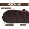 image:imageProject Cloud 100 Genuine Leather Platform Mule Clogs for WomenBitter Chocolate Suede