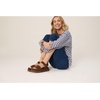 image:imageProject Cloud 100 Genuine Leather Platform Sandals amp Slides for WomenMocha Suede  Bronzestar