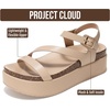image:imageProject Cloud Adjustable Strap Platform Sandals Women FootwearNude