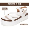 image:imageProject Cloud Adjustable Strap Platform Sandals Women FootwearWhite