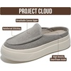 image:imageProject Cloud Platform Mule Loafers for Women  Womens Clogs amp MulesGrey Canvas