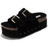 image:imageProject Cloud 100 Genuine Leather Fashion Platform Sandals Women OliyBlack