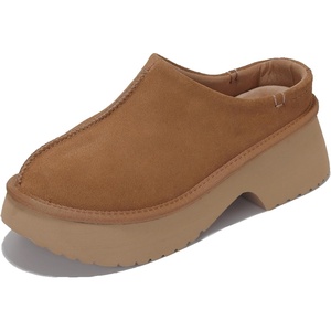image:imageProject Cloud 100 Genuine Leather Platform Clogs for Women JohnnaChestnut