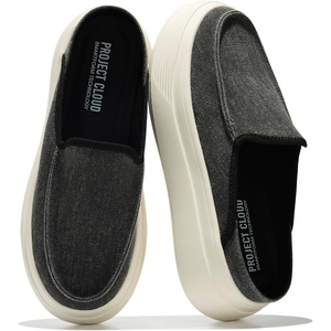 image:imageProject Cloud Platform Mule Loafers for Women  Womens Clogs amp MulesBlack Canvas