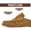 image:imageProject Cloud 100 Genuine Leather Penny Loafers for Women Mule FootwearTan Suede