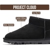 image:imageProject Cloud 100 Genuine Leather Womens Boots  Ankle Boots WomenBlack Suede