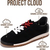 image:imageProject Cloud 100 Genuine Leather Womens Sneakers with Memory FoamBlack Suede