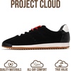image:imageProject Cloud 100 Genuine Leather Womens Sneakers with Memory FoamBlack Suede