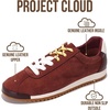 image:imageProject Cloud 100 Genuine Leather Womens Sneakers with Memory FoamBurgundy Suede