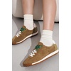 image:imageProject Cloud 100 Genuine Leather Womens Sneakers with Memory FoamTan Suede