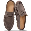 image:imageProject Cloud 100 Genuine Leather Penny Loafers for Women Mule FootwearChocolate Suede