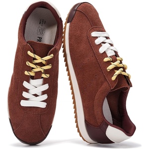 image:imageProject Cloud 100 Genuine Leather Womens Sneakers with Memory FoamBurgundy Suede