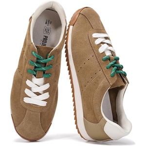 image:imageProject Cloud 100 Genuine Leather Womens Sneakers with Memory FoamTan Suede