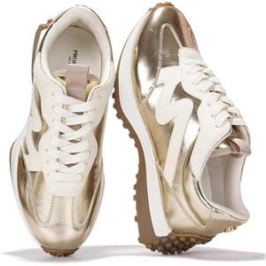 image:imageProject Cloud Lightweight Trendy Lace Up Fashion Sneakers for Women LeccoGold