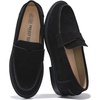 image:imageProject Cloud 100 Genuine Leather Loafers for Women  Slip On Womens ShoesBlack Suede
