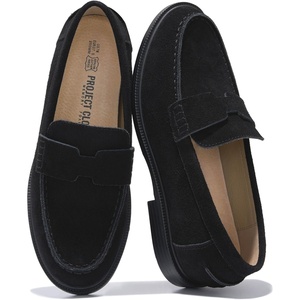 image:imageProject Cloud 100 Genuine Leather Loafers for Women  Slip On Womens ShoesBlack Suede