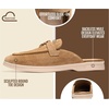 image:imageProject Cloud 100 Genuine Leather Mules for Women  Stylish Womens MulesChestnut Suede