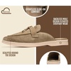 image:imageProject Cloud 100 Genuine Leather Mules for Women  Stylish Womens MulesDusty Taupe Suede