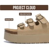 image:imageProject Cloud 100 Genuine Leather Trendy Platform Clogs for Women FootwearNude