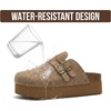 image:imageProject Cloud 100 Genuine Leather Trendy Platform Clogs for Women FootwearStephi  Chestnut