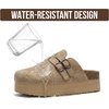 image:imageProject Cloud 100 Genuine Leather Trendy Platform Clogs for Women FootwearStephi  Nude