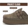 image:imageProject Cloud 100 Genuine Leather Trendy Platform Clogs for Women FootwearStephi  Olive