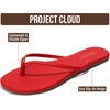 image:imageProject Cloud Flip Flops for Women Memory Foam Flats SandalsRed