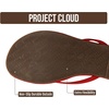 image:imageProject Cloud Flip Flops for Women Memory Foam Flats SandalsRed