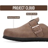 image:image100 Genuine Leather Slipon Footbed Clogs for Women  Fall Shoes for WomenBrown Sugar Leather