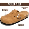 image:image100 Genuine Leather Slipon Footbed Clogs for Women  Fall Shoes for WomenChestnut