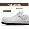 image:image100 Genuine Leather Slipon Footbed Clogs for Women  Fall Shoes for WomenNatural Wool