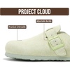 image:image100 Genuine Leather Slipon Footbed Clogs for Women  Fall Shoes for WomenSage Suede