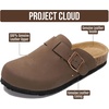 image:image100 Genuine Leather Slipon Footbed Clogs for Women  Fall Shoes for WomenTan Leather