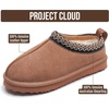 image:image100 Genuine Leather Womens Slippers FurLined Shearling Slippers for WomenCamel Mono Suede