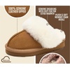image:imageProject Cloud 100 Genuine Leather Fuzzy Kids Slippers  Clogs for KidsChestnut Suede