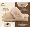 image:imageProject Cloud 100 Genuine Leather Fuzzy Kids Slippers  Clogs for KidsSand Suede