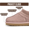 image:imageProject Cloud Kids 100 Genuine Leather Australian Shearling Lined SlippersBlush Suede  Dreamon