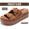 image:imageProject Cloud Lightweight Platform Wedge Sandals for Women 2026Cognac