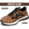 image:imageTrendy Lace Up Fashion Sneakers for Women  Lightweight Womens Shoes 2026Leopard Micro