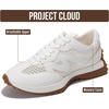 image:imageTrendy Lace Up Fashion Sneakers for Women  Lightweight Womens Shoes 2026White Mesh