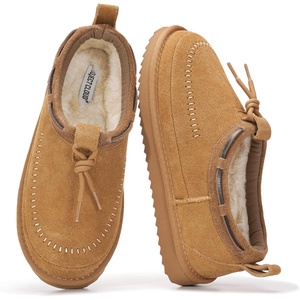 image:image100 Genuine Leather Slip On Slippers for Women  Fall Womens Slippers