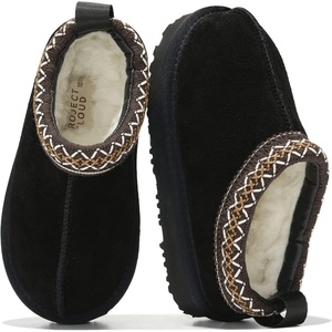 image:imageProject Cloud Kids 100 Genuine Leather Australian Shearling Lined SlippersOnyx Suede
