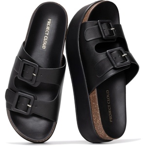 image:imageProject Cloud Lightweight Platform Wedge Sandals for Women 2026Black