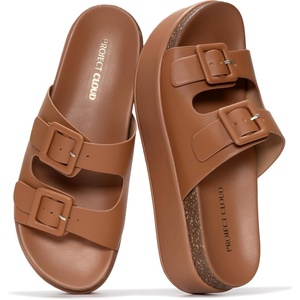 image:imageProject Cloud Lightweight Platform Wedge Sandals for Women 2026Cognac