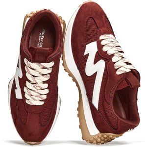 image:imageTrendy Lace Up Fashion Sneakers for Women  Lightweight Womens Shoes 2026Sangria