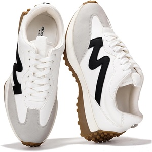 image:imageTrendy Lace Up Fashion Sneakers for Women  Lightweight Womens Shoes 2026White Multi