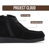 image:image100 Genuine Leather Chukka Boots For Kids Kids Shoes With Gum Rubber SoleBlack Suede