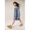 image:image100 Genuine Leather Chukka Boots For Kids Kids Shoes With Gum Rubber SoleWheat Suede